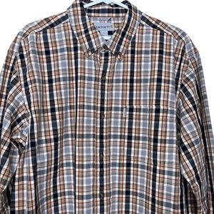 Carhartt Relaxed Fit Plaid Shirt Long Sleeve XL